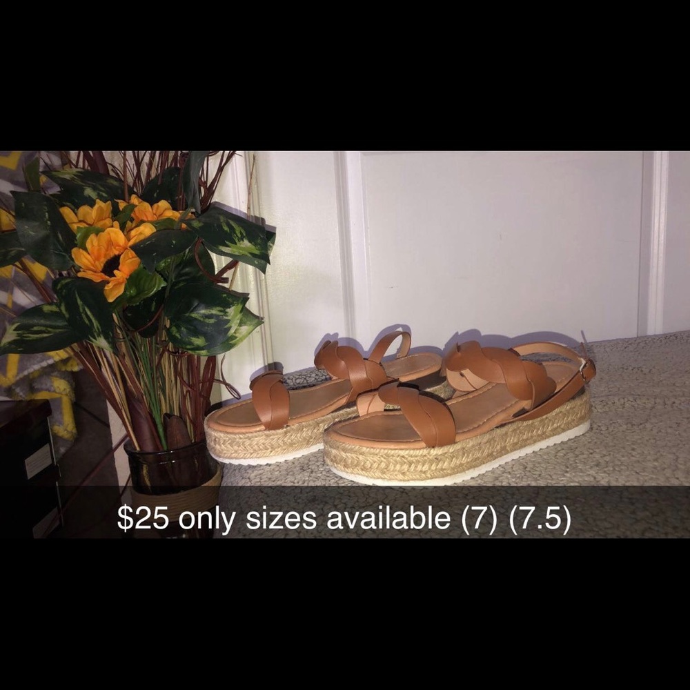 Tan color sandals